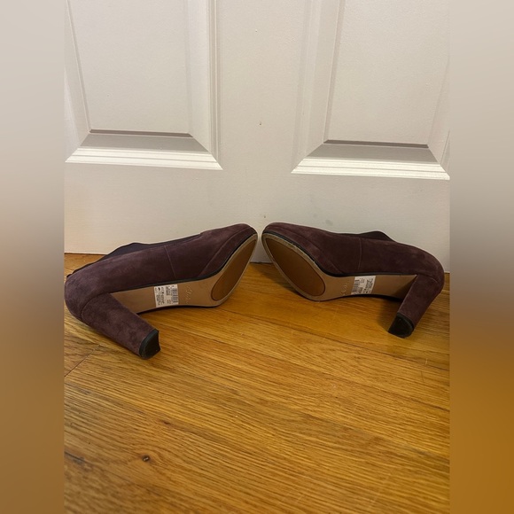 CLARKS KENDRA MIX BURGUNDY WINE MAROON SIZE 8 3.5" HEEL NEW - Picture 5 of 7